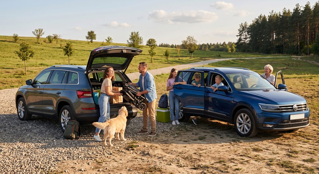 Skoda Kodiaq или Volkswagen Tiguan: какой SUV лучше подойдет для семьи
